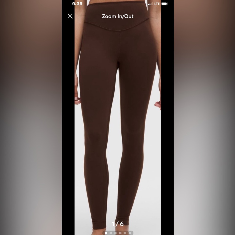Lululemon Wunder Under SmoothCover HR Tight 28” Size 8